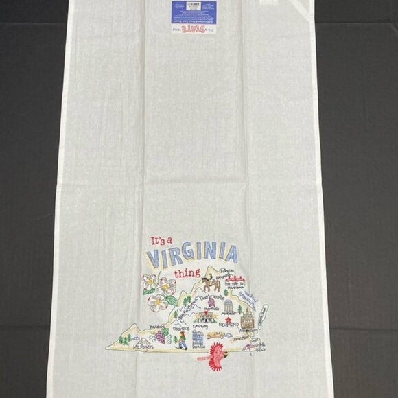 Kay Dee Designs It’s a State Thing Virginia Embroidered Flour Sack Towel Cotton - Picture 3 of 5